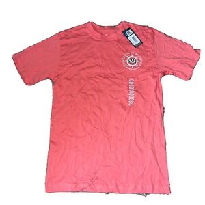 NWT Women's Coral NCAA Wisconsin Badgers Tee Size Large L